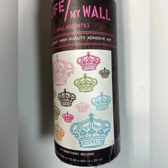 My Life/My Wall - Graffiti Wall Accents โ Crowns w/ 54 Rhinestones โ BNIB ๐๐ - Picture 9 of 9